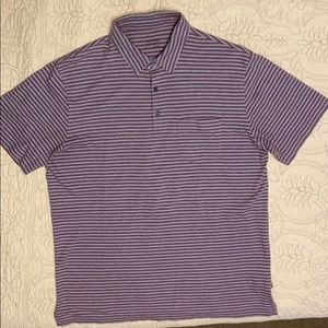 Patagonia Organic Striped Polo with Front Pocket.